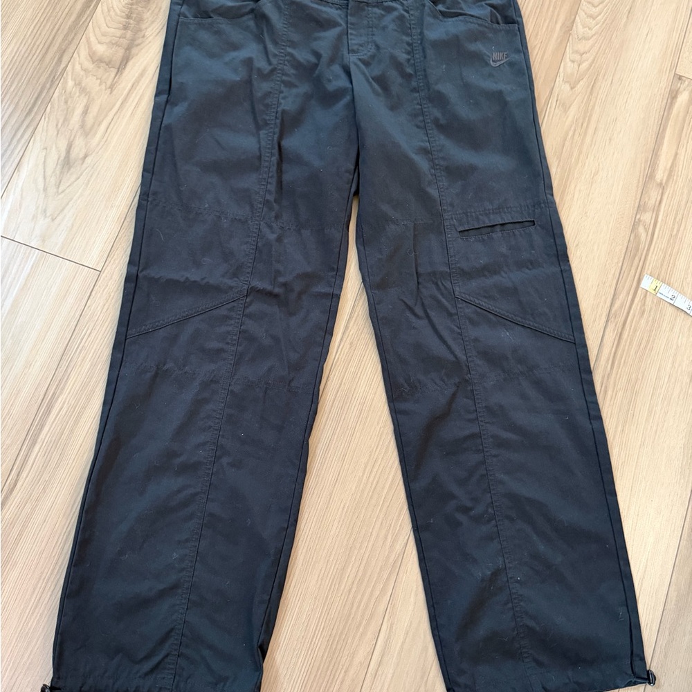 Nike Womens Cargo Ankle Tie Black Cargo Pants